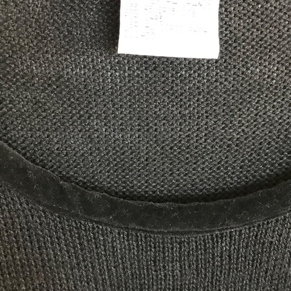 VICTORIA JONES Velvet Beaded Sweater Black Long Sleeve Women’s Plus Size 1X - Picture 3 of 16